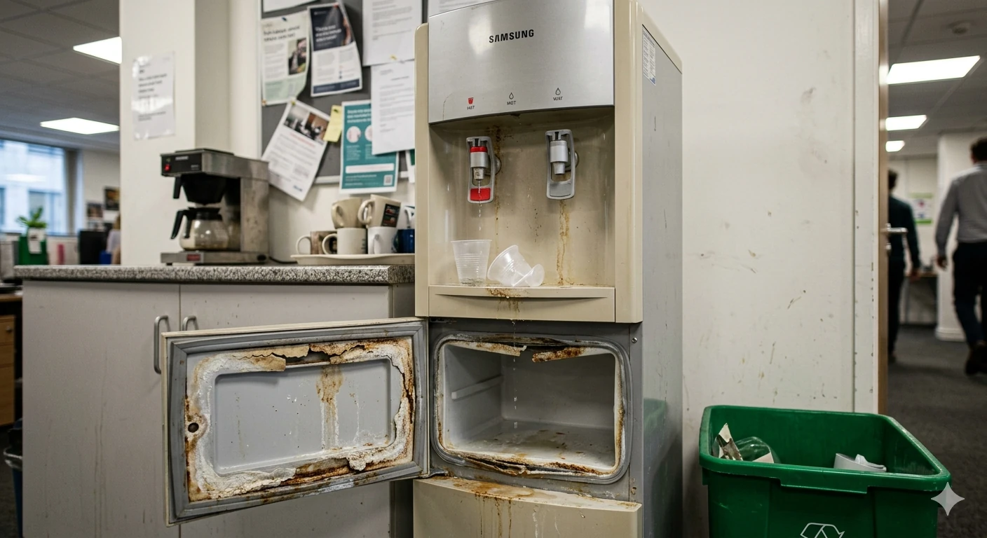 Water Dispenser Before Leak Repair
