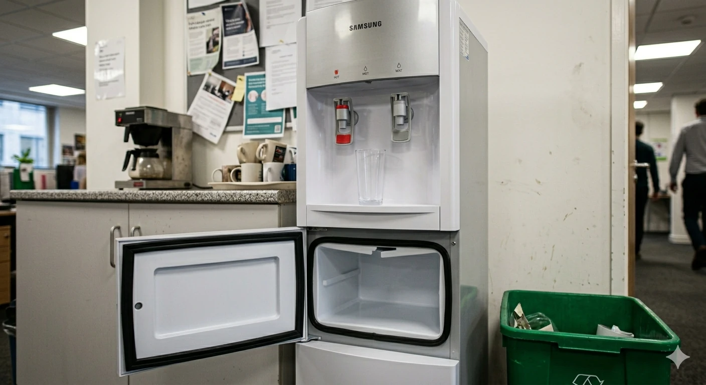 Water Dispenser After Leak Repair